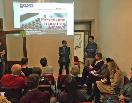 La presentazione del nuovo sito nella sede dell'Asva
