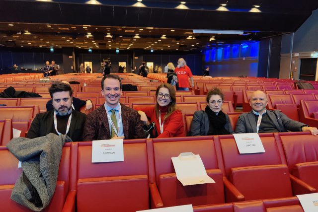 La delegazione valdostana al congresso 2023 di Riccione: Ventrice, Mano, Jaccod, Sergi e Girod